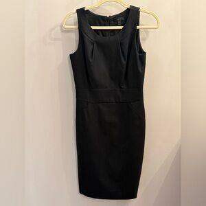 J Crew Black Sleeveless Dress Super 120s